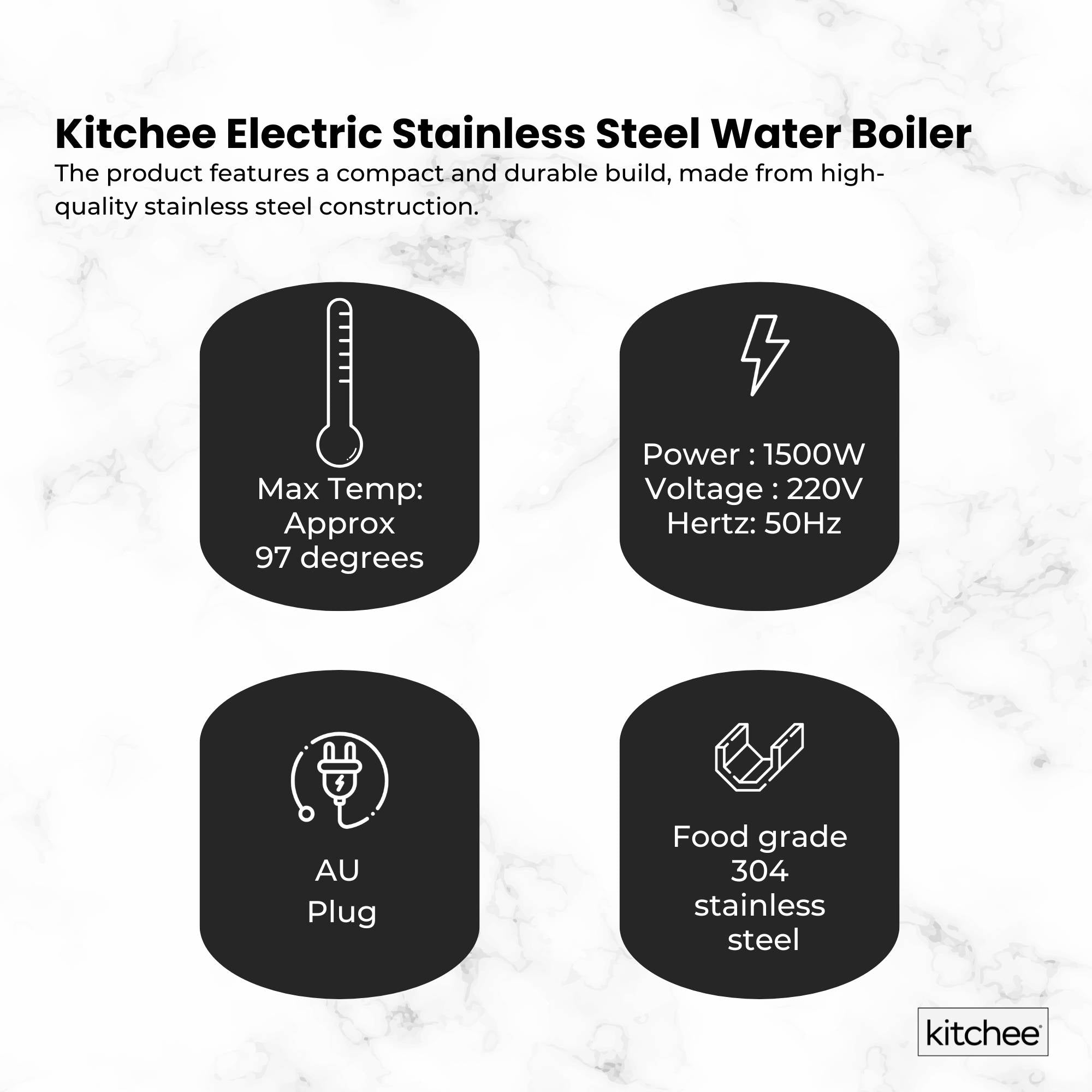 20L Electric Water Boiler - Stainless Steel Commercial Hot Liquid