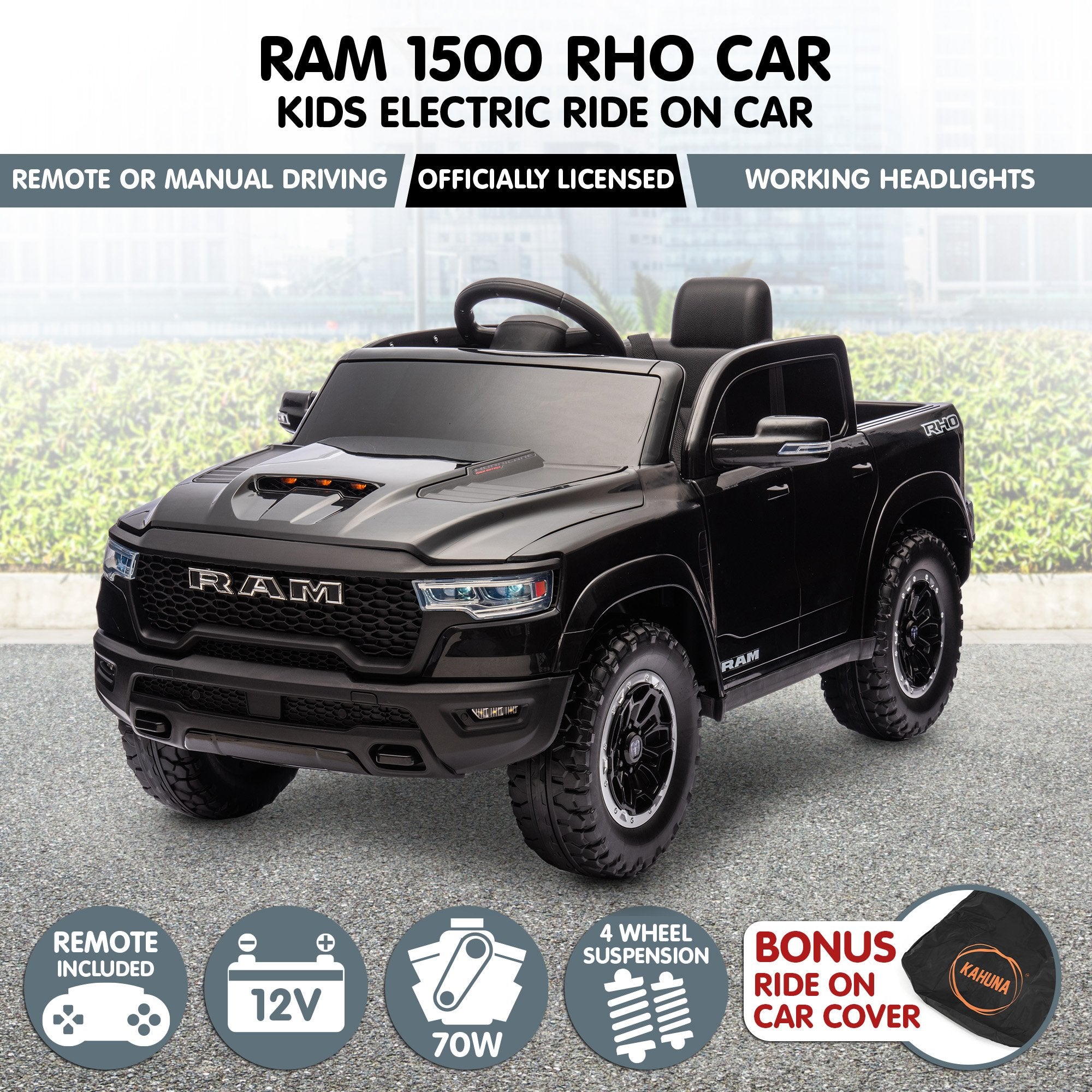Ram 1500 Rho Kids Electric Ride On Car With Remote Control King Size
