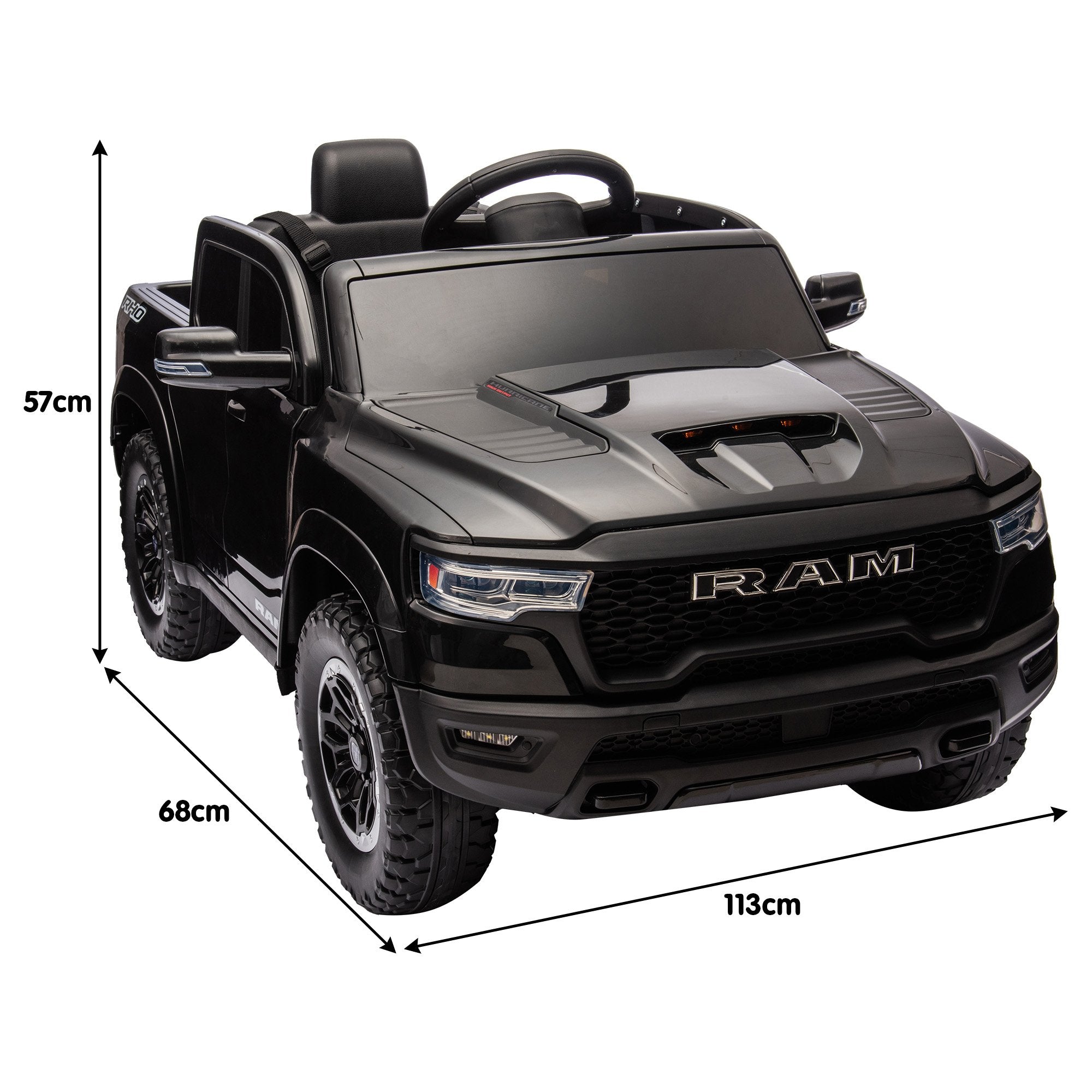 Ram 1500 Rho Kids Electric Ride On Car With Remote Control King Size