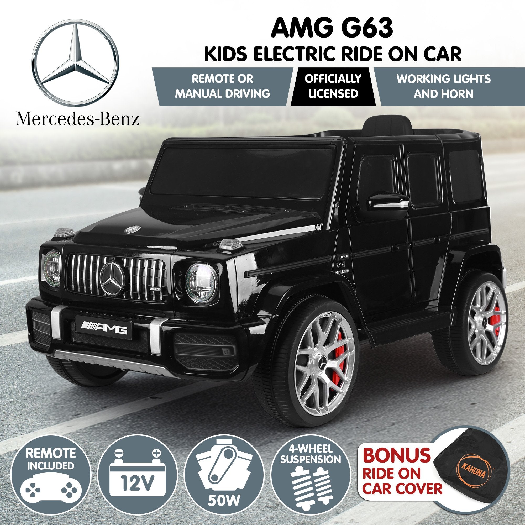 Mercedes Benz Amg Licensed G63 Kids Electric Ride On Car Remote