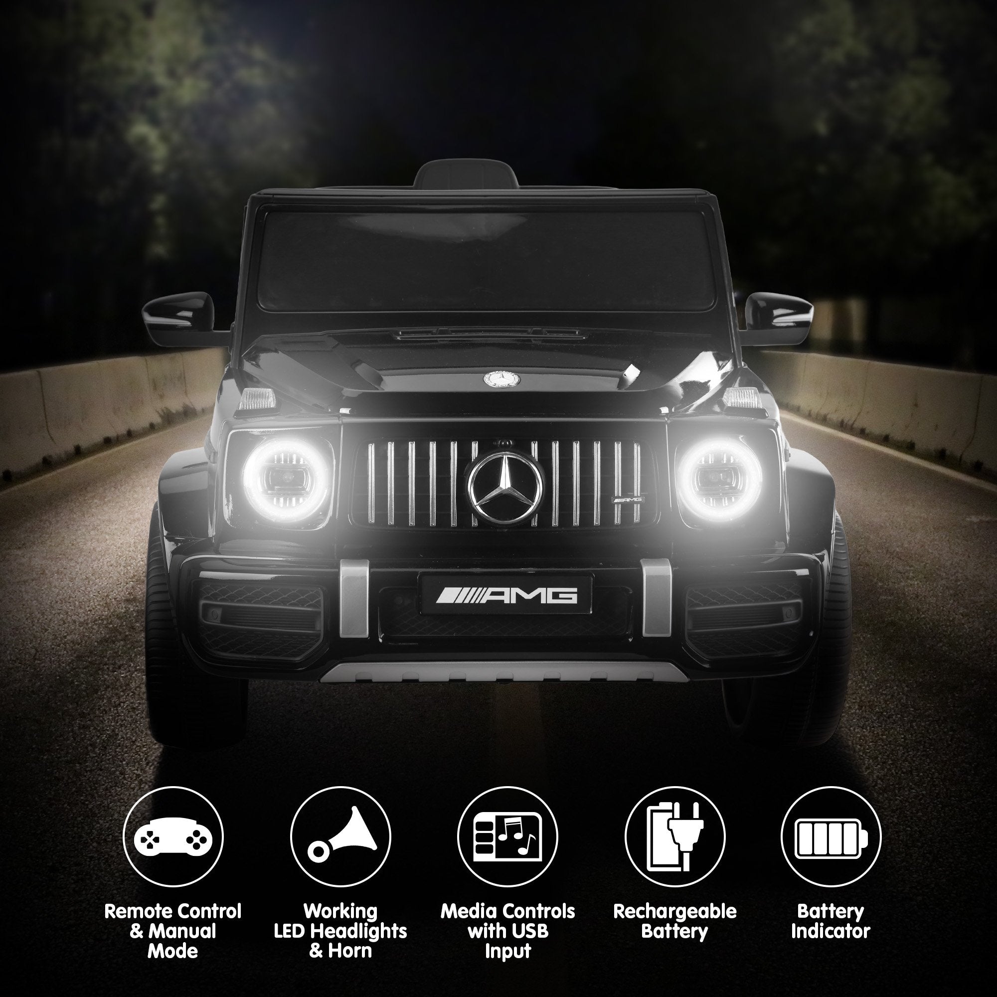 Mercedes Benz Amg Licensed G63 Kids Electric Ride On Car Remote