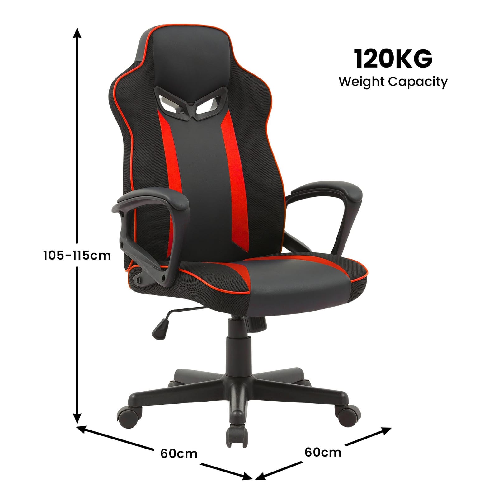 Racing Office Chair Adjustable Mesh 60x60x105cm