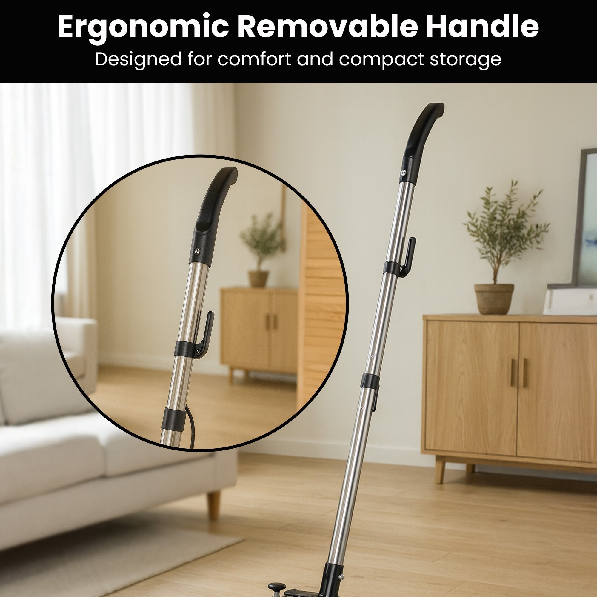 Hauskeeper Gen2 5-In-1 Black Electric Floor Polisher Hard Waxer | Black colour