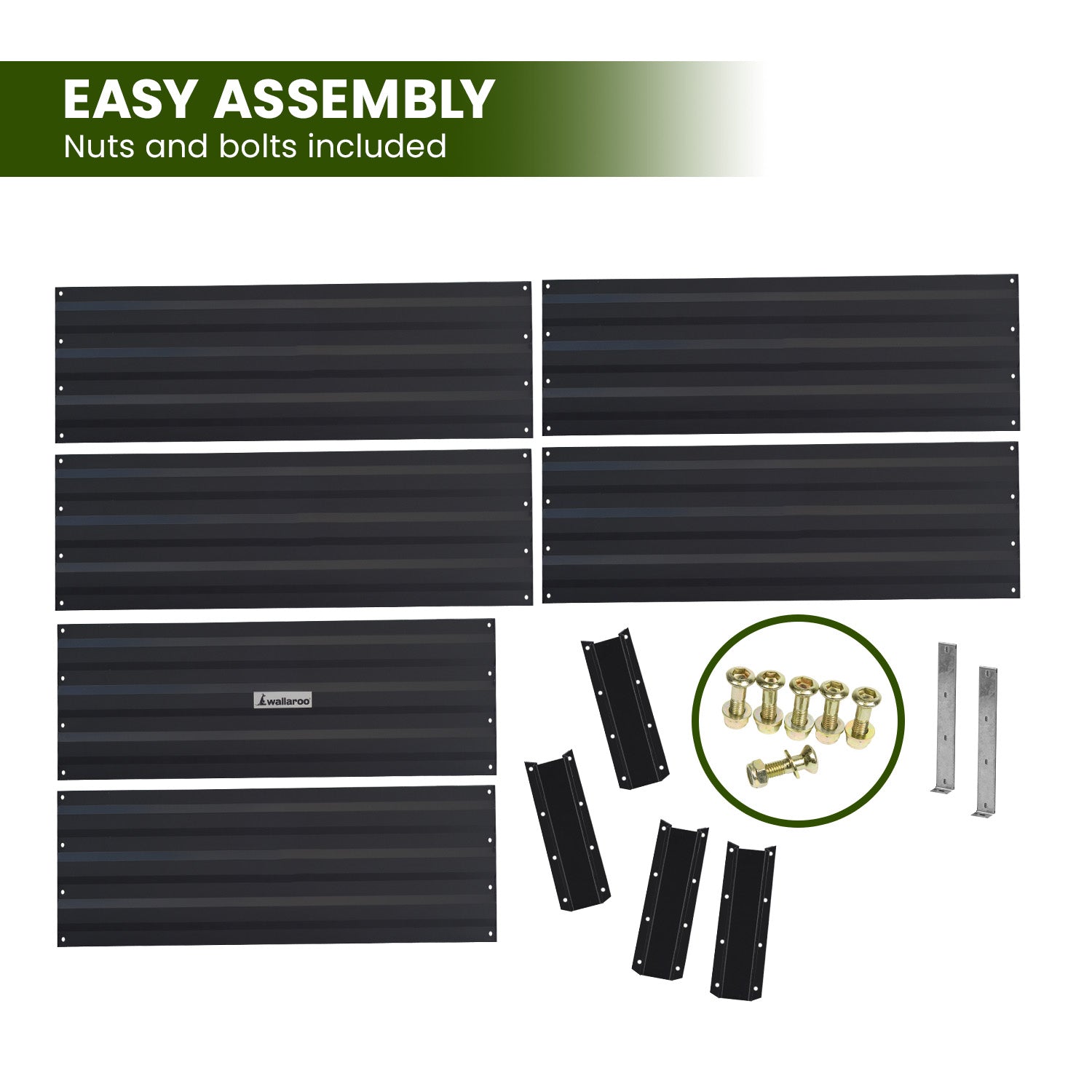 Garden Bed 210 X 90 X 30Cm Galvanized Steel - Black King Size