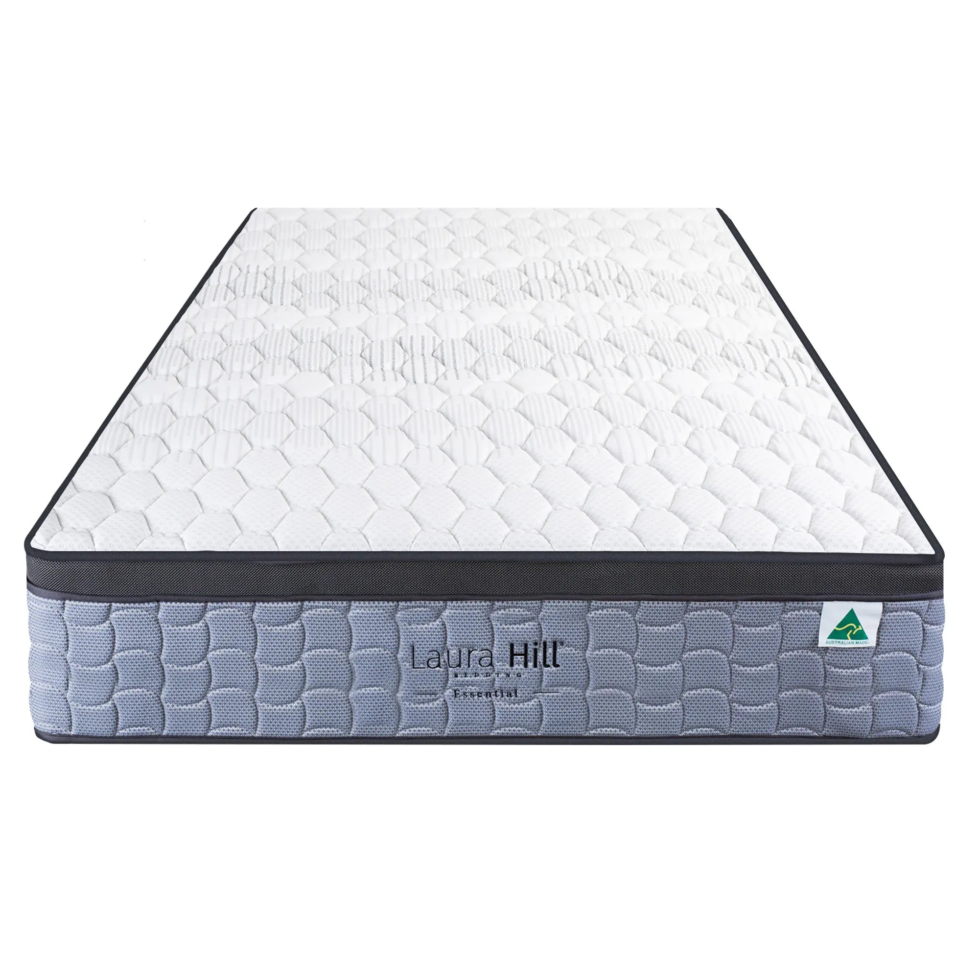 Laura Hill Essential Double Mattress Australian Made 5-Zone Pocket Spring High-Density Foam Bed