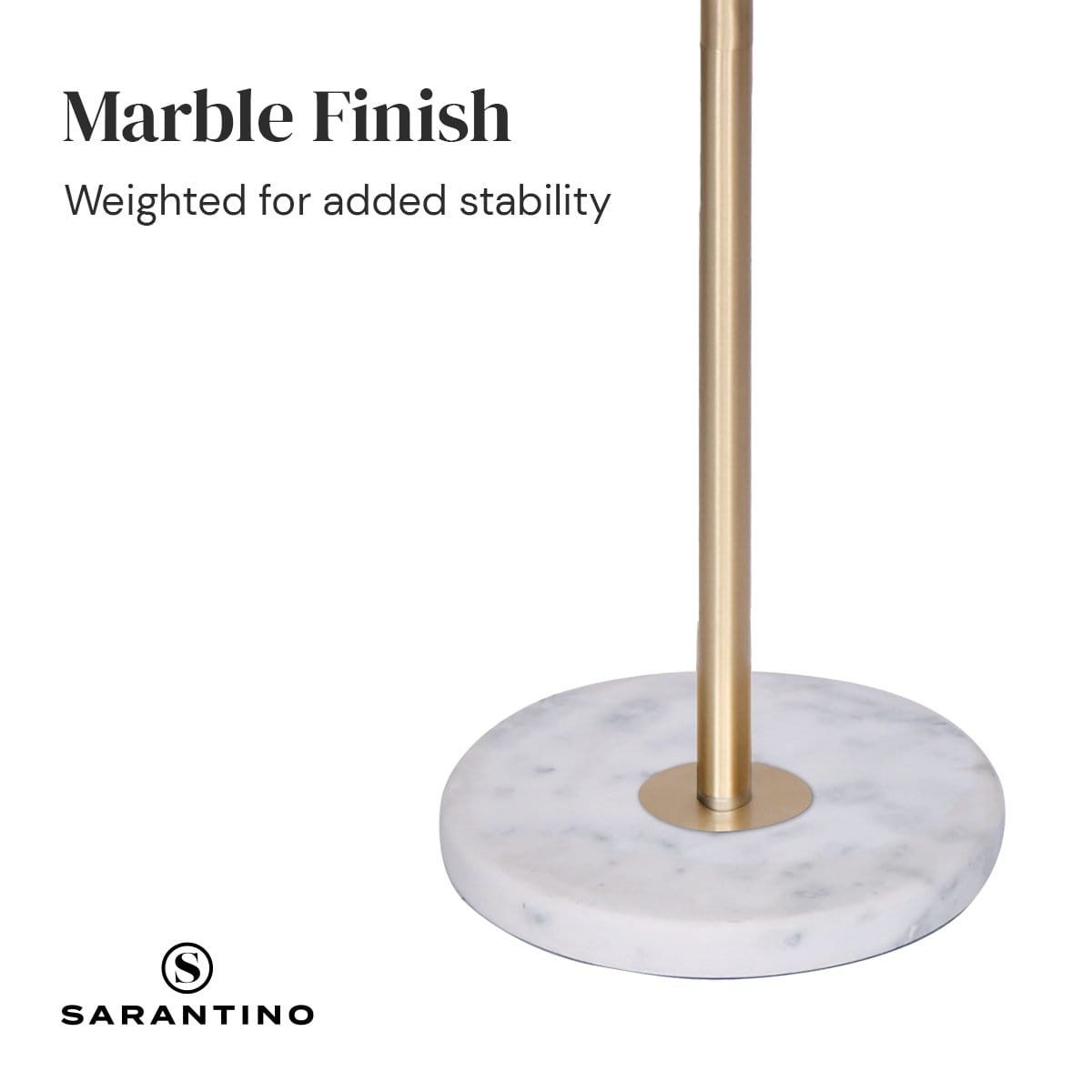 Marble End Table Lamp 25.5x30x23cm