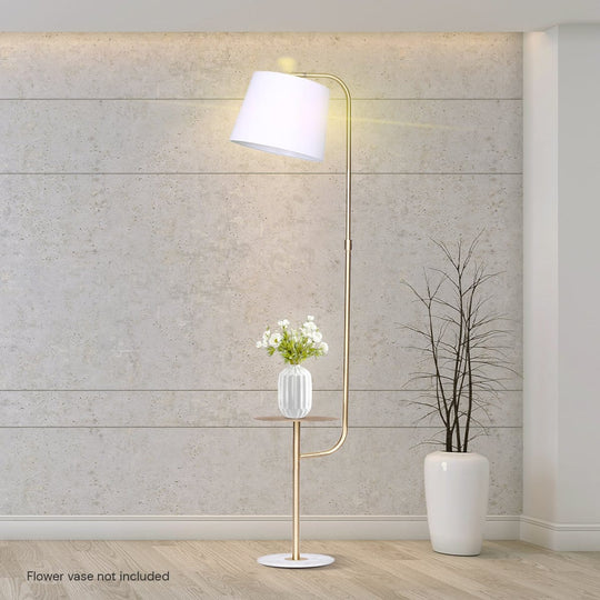 Marble End Table Lamp 25.5x30x23cm