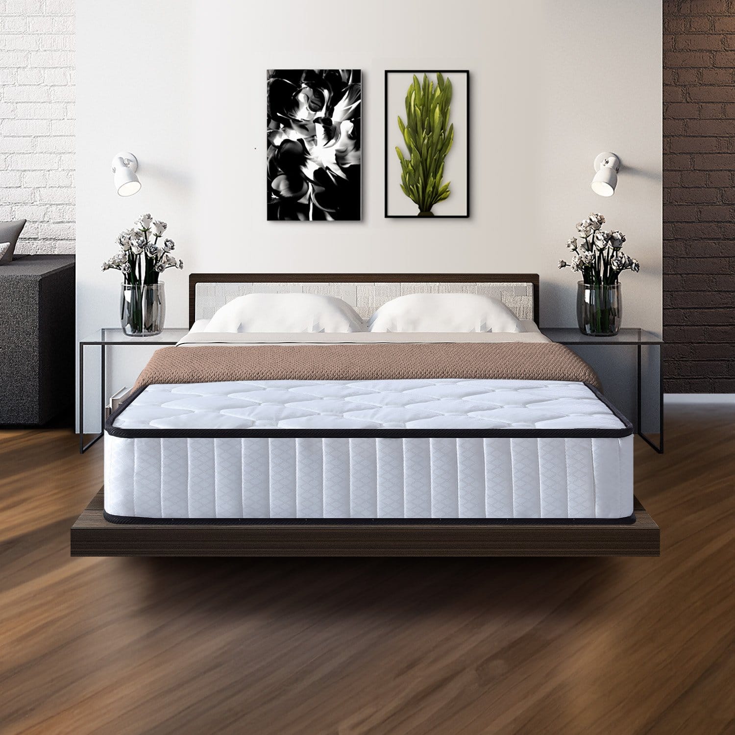King Single Mattress Pocket Spring 203x107x21cm