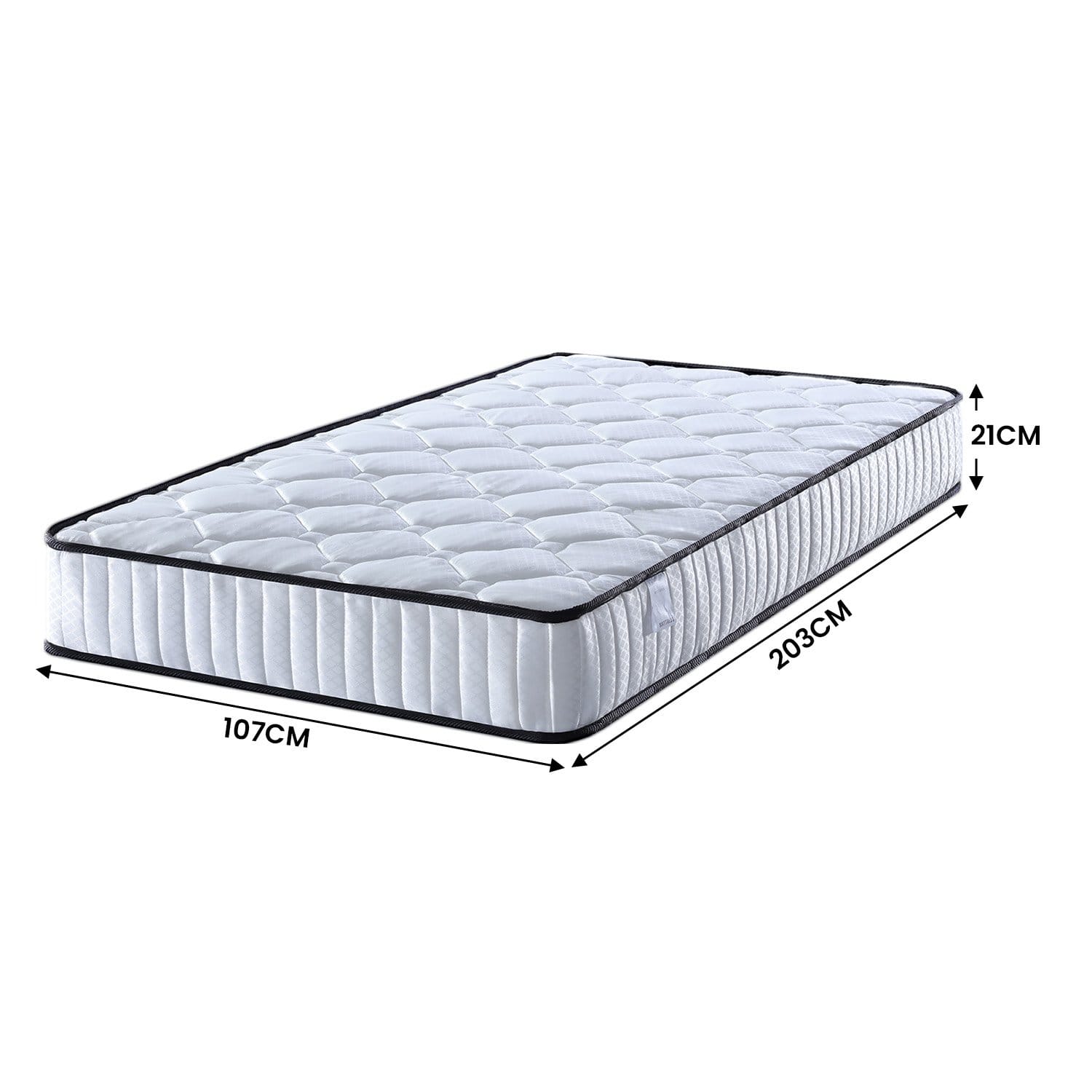 King Single Mattress Pocket Spring 203x107x21cm