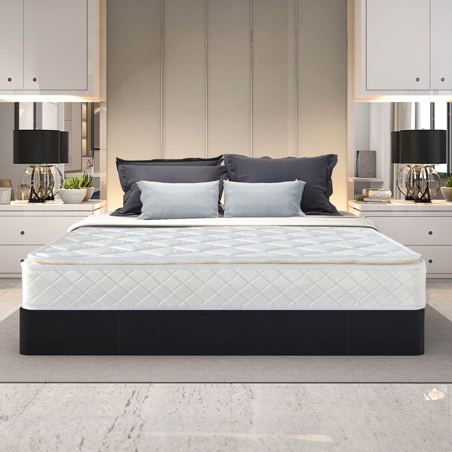 Queen Mattress Pillow Top Pocket Spring