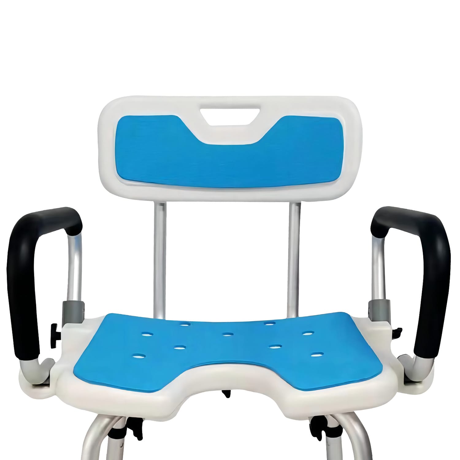 Shower Chair Adjustable Height 47x38x87cm