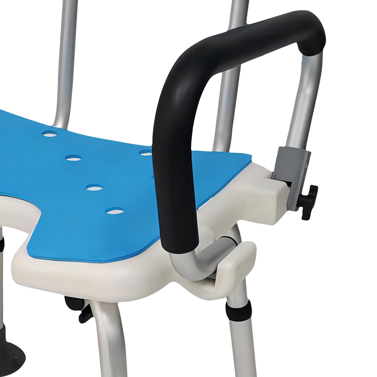 Shower Chair Adjustable Height 47x38x87cm