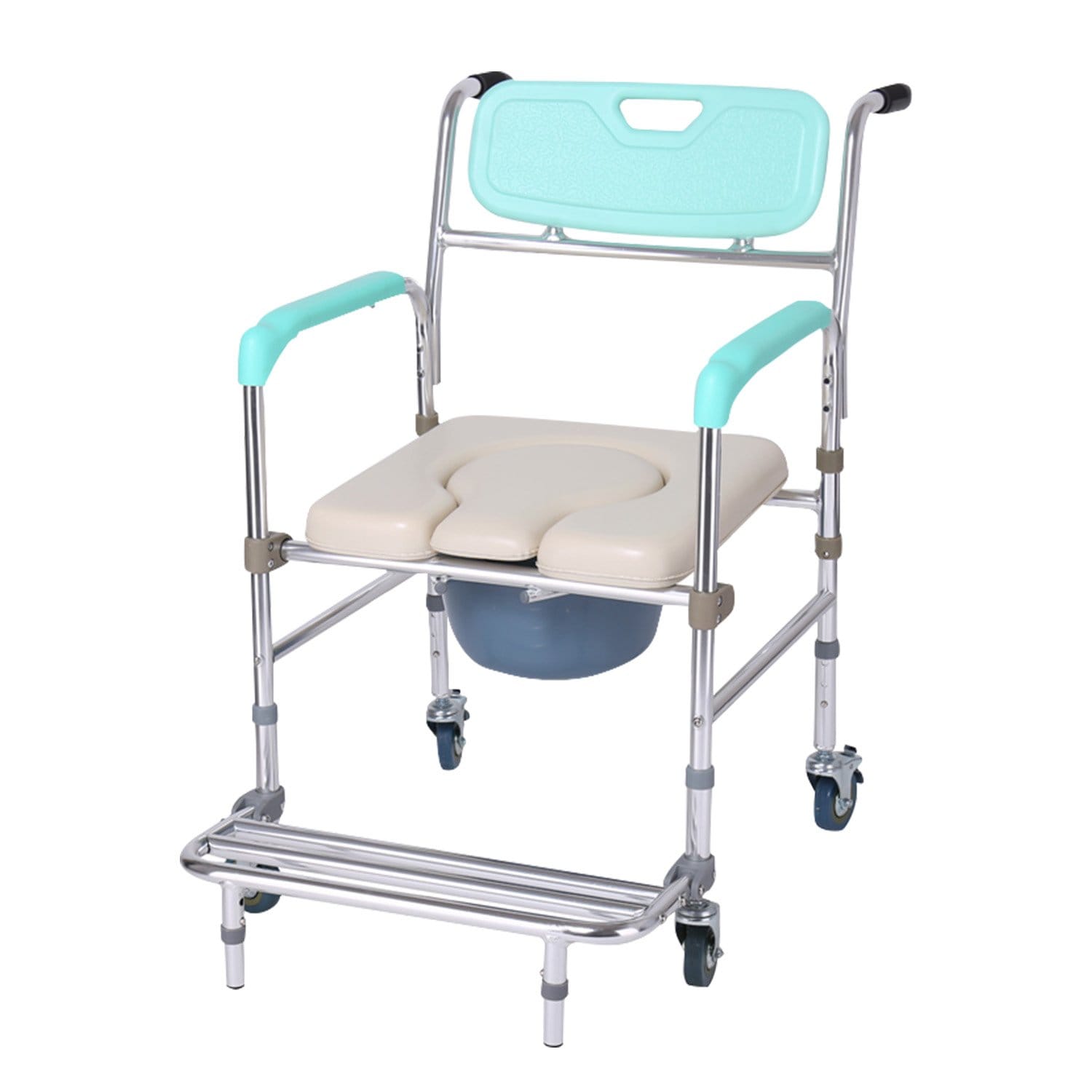 Commode Chair With Footrest 81x57.5x92cm