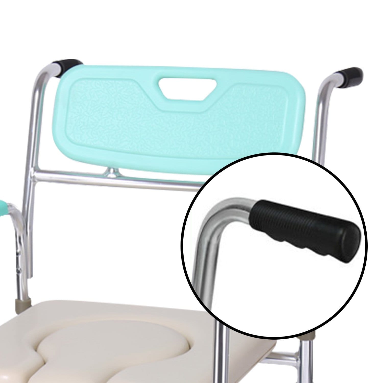 Commode Chair With Footrest 81x57.5x92cm