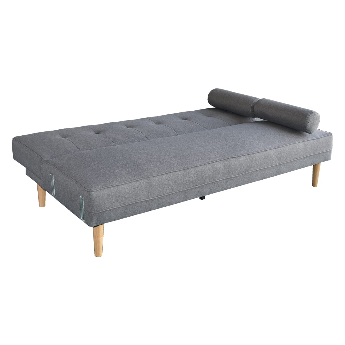Grey Fabric Sofa Bed Lounge 214x88x83cm