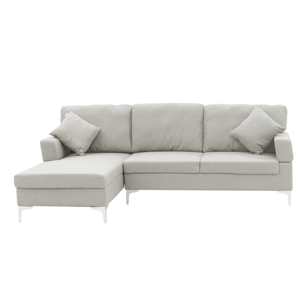 L Shape Sofa Light Grey