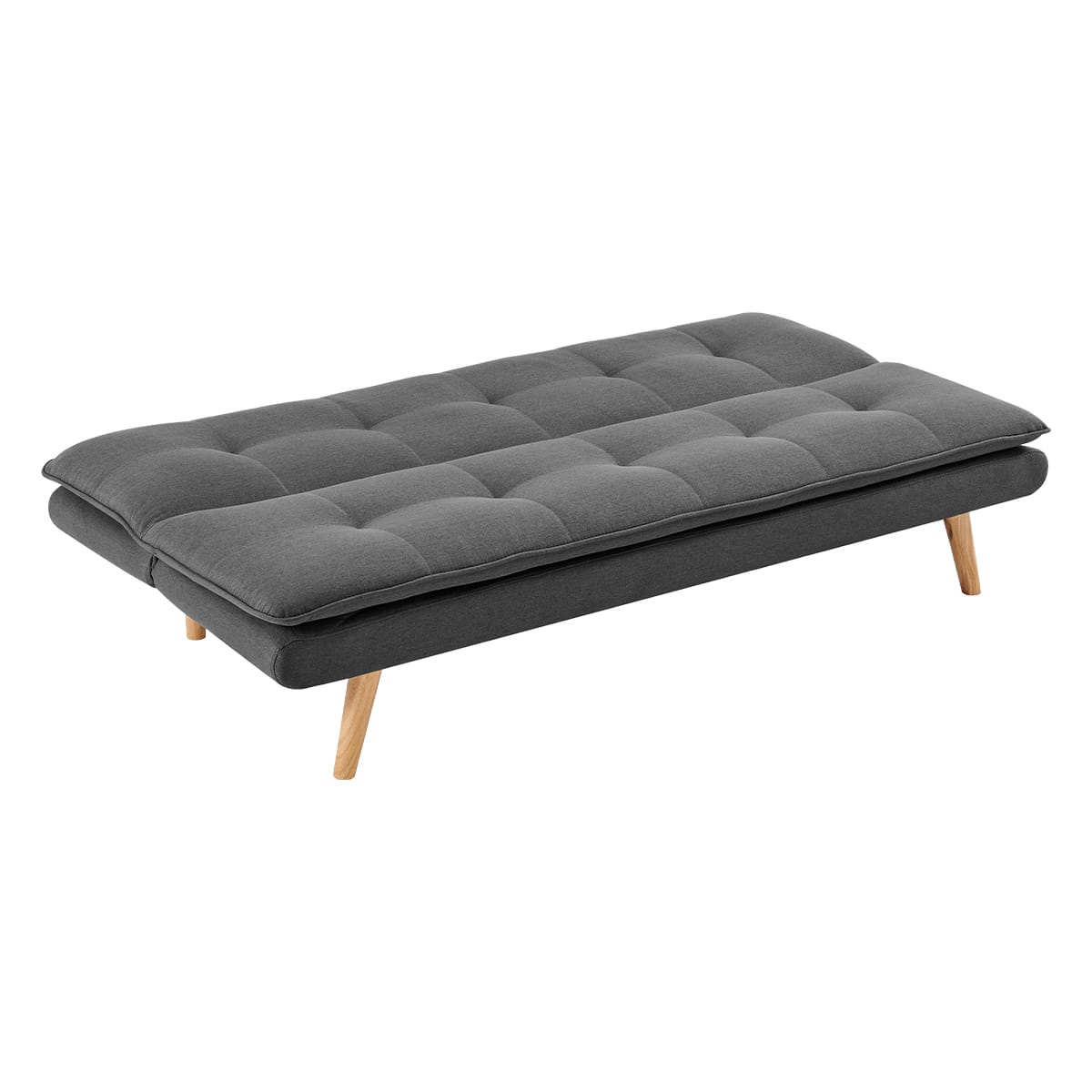 Grey Linen Sofa Bed Lounge 180x80x70cm