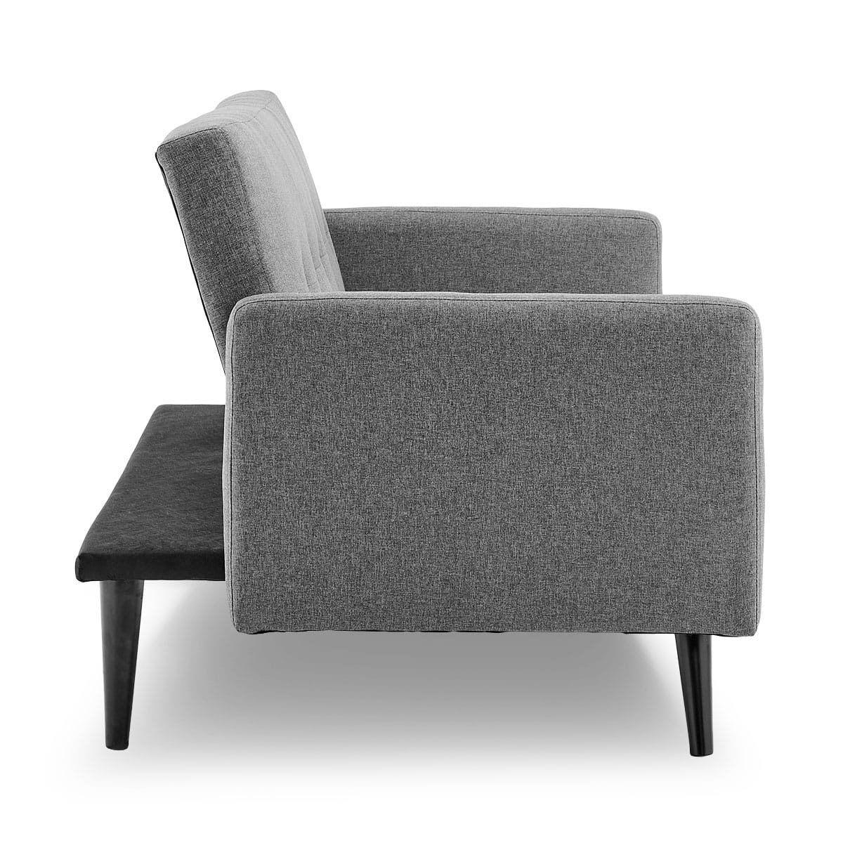 Grey Fabric 3-Seater Sofa Bed