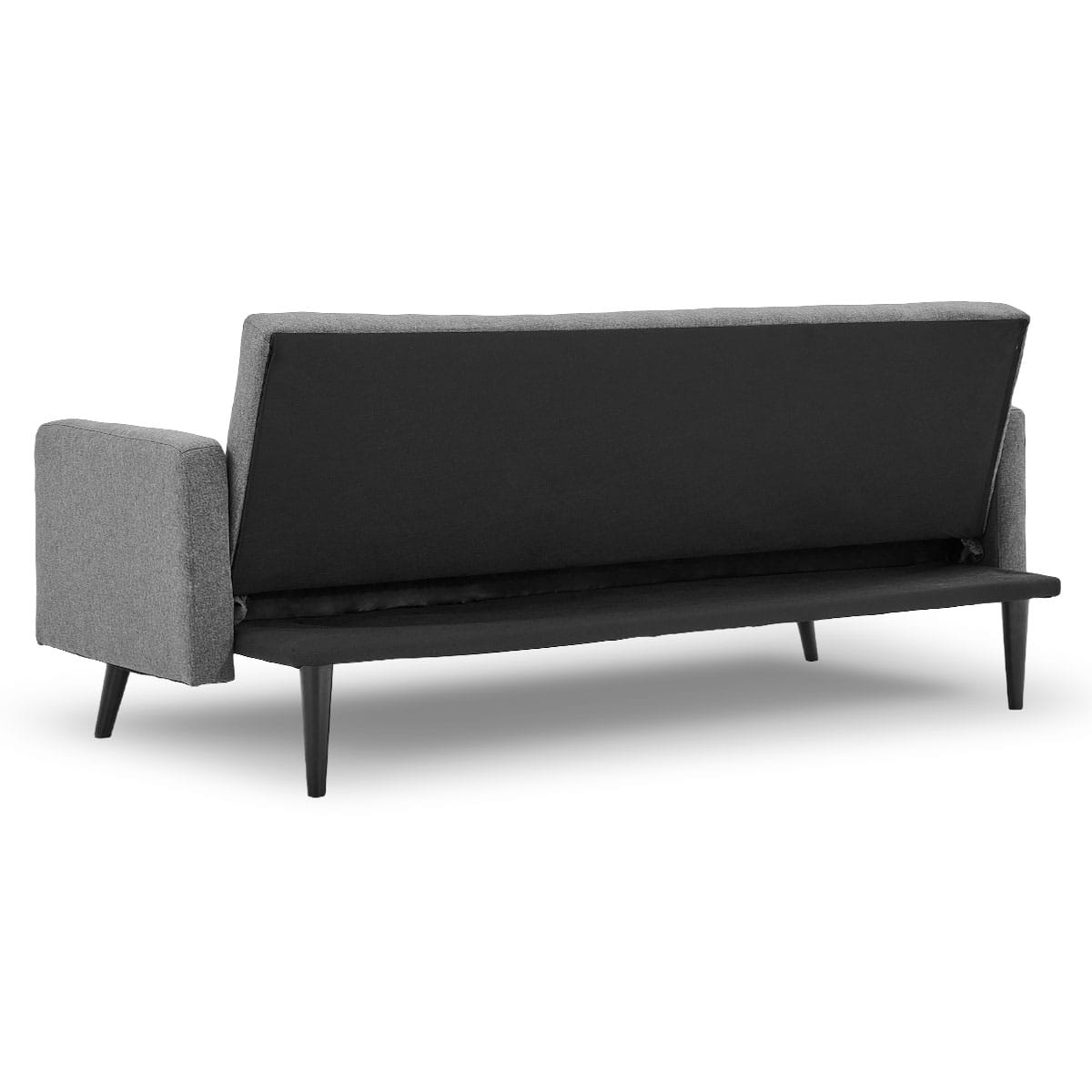 Grey Fabric 3-Seater Sofa Bed