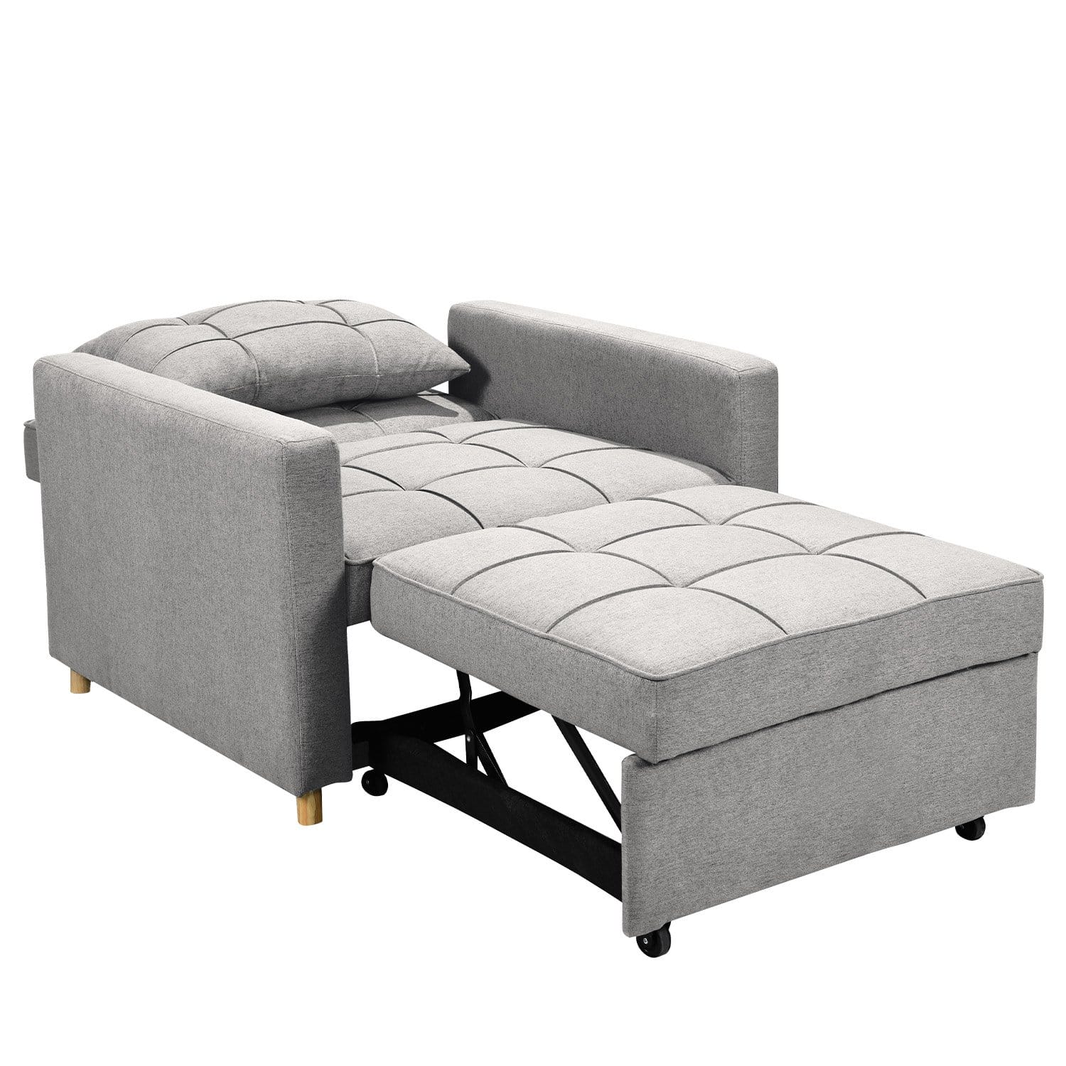 Grey sofa 101x98x88cm, rear view