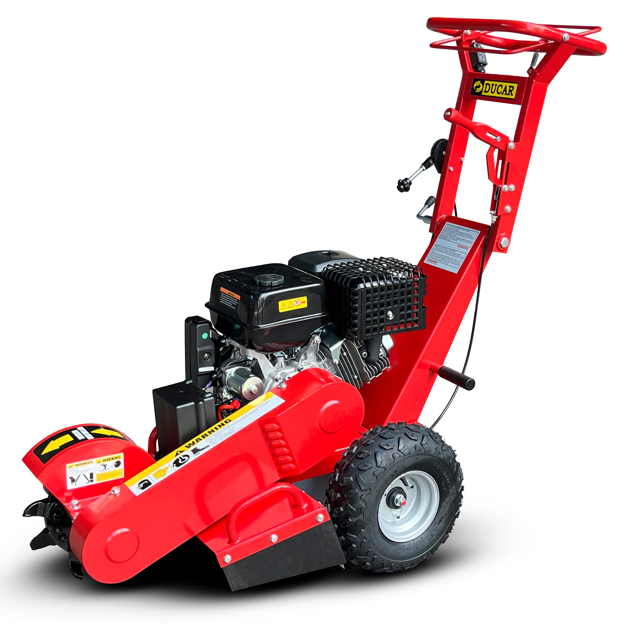 18HP 457cc Petrol Stump Grinder Key Start Tungsten Teeth Heavy Duty Machine
