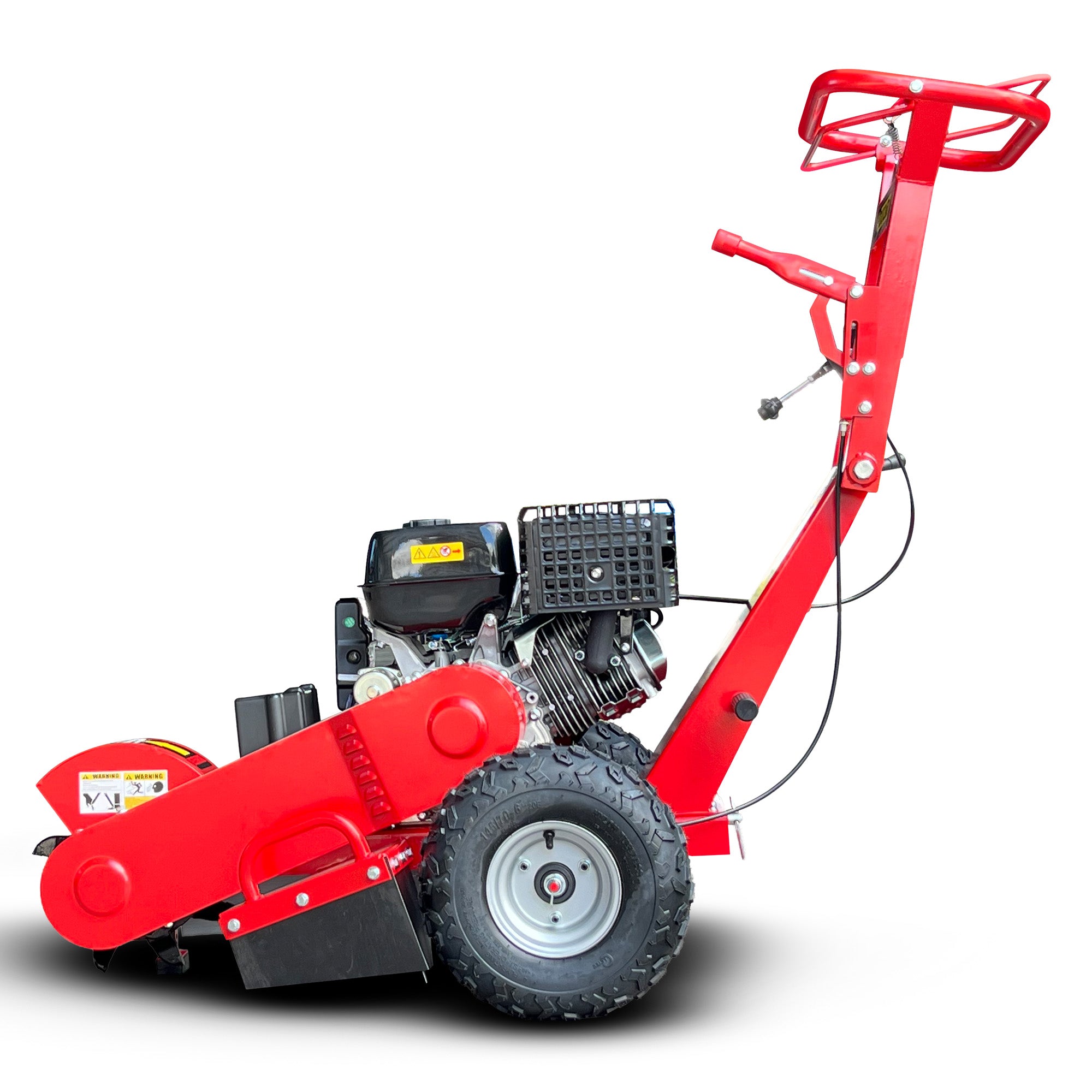 18HP 457cc Petrol Stump Grinder Key Start Tungsten Teeth Heavy Duty Machine