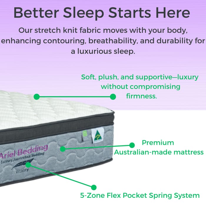 Ariel Vitality mattress 92x188cm