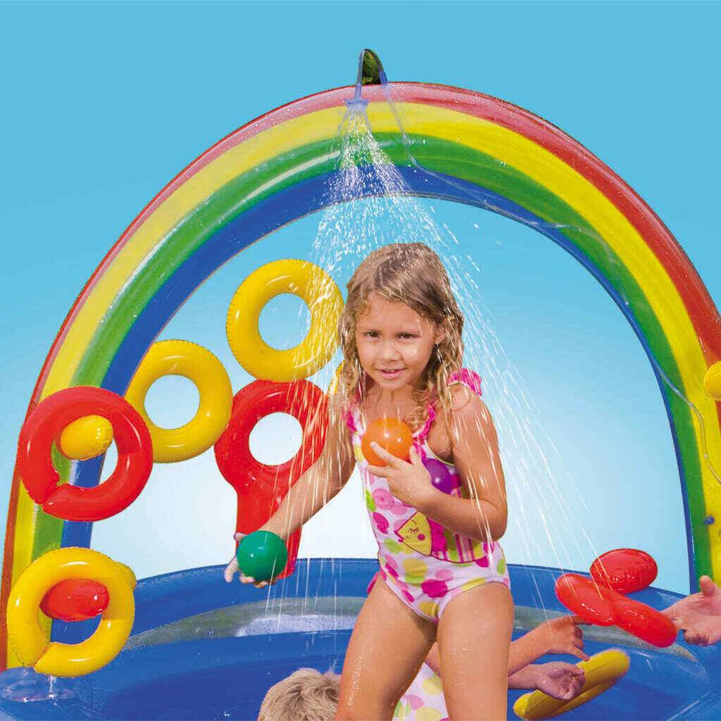 Inflatable Kids Rainbow Ring Water Play Center Kids Au 57453Np