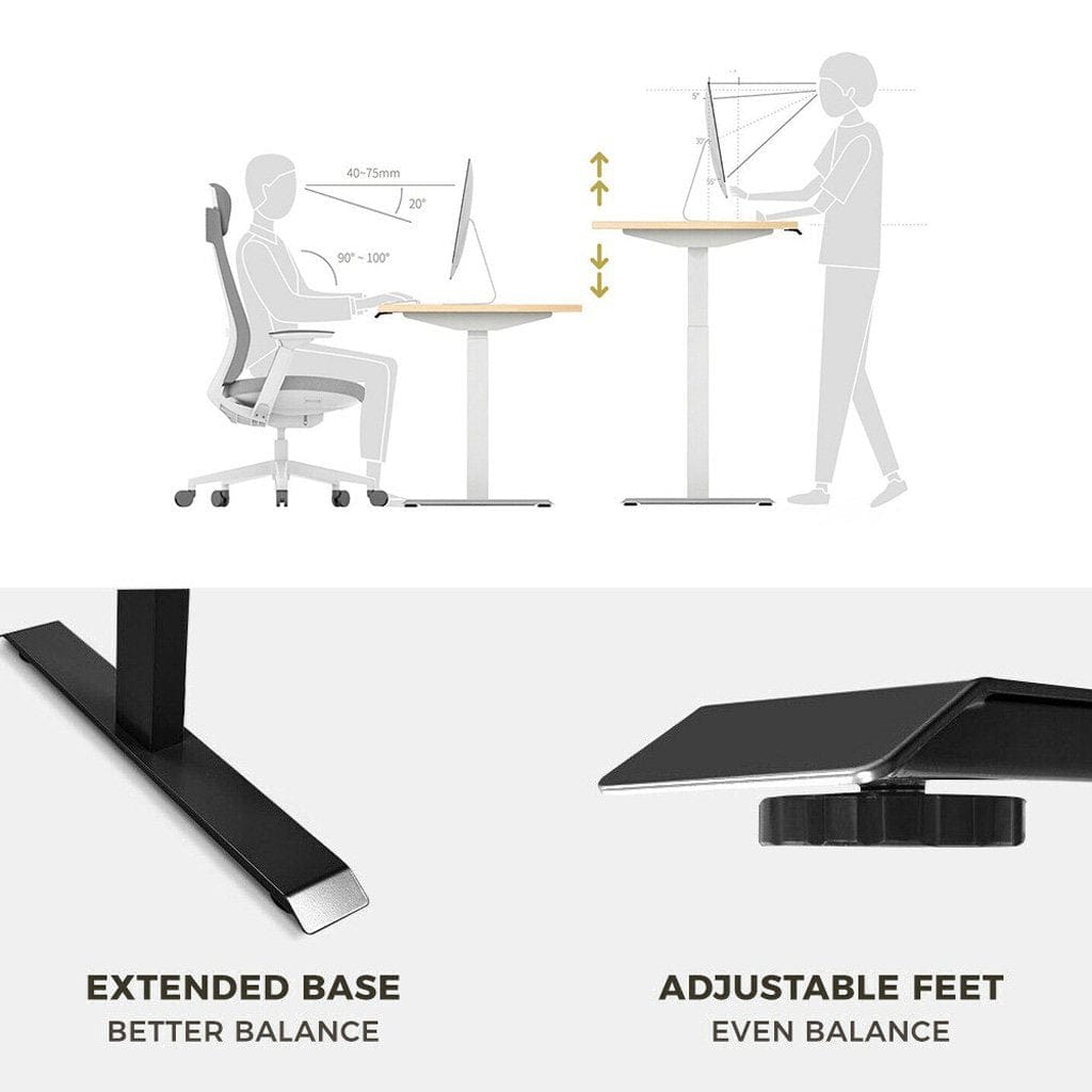 Height Adjustable Desk Frame Motorised 105x26x21cm