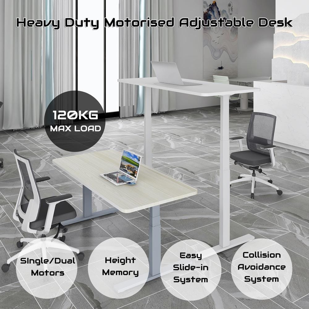 Height Adjustable Desk Frame Motorised 105x26x21cm