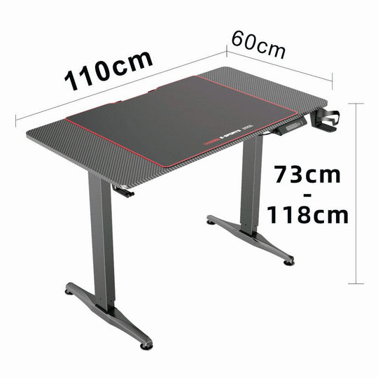 Gaming Standing Desk Home Office Lift Electric Height Adjustable Sit Motorized - Desks