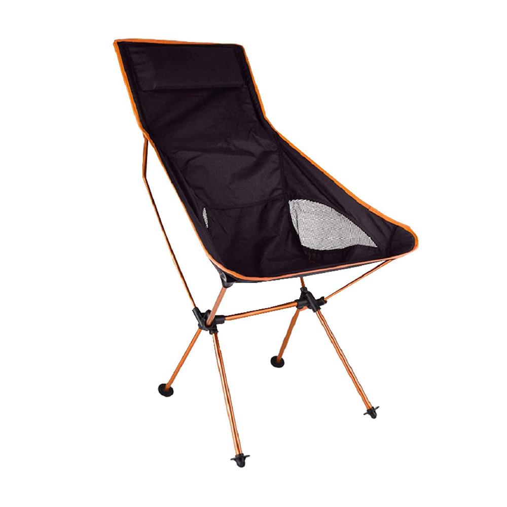 Camping Chair Folding High Back Backpacking Chair With Headrest