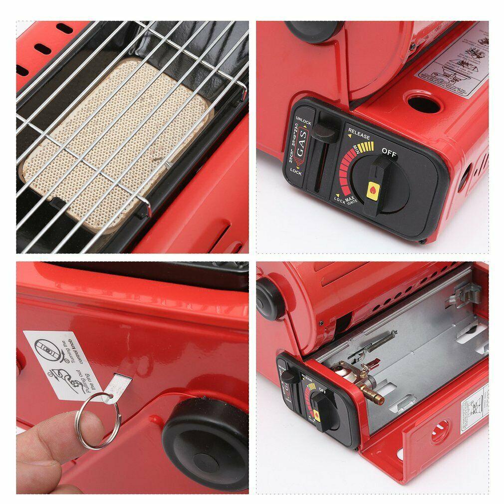 Portable Camping Butane Gas Heater - Black Au