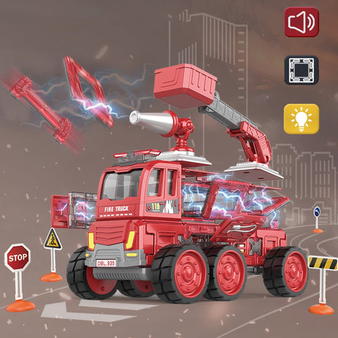 Red Fire Truck DIY Assembly - A Musical Christmas Gift