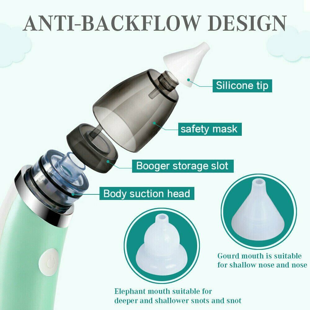 Baby Health & Grooming Kits - Baby Nasal Aspirator Electric Safe Hygienic Nose Cleaner Snot Sucker For Baby  - photo 11