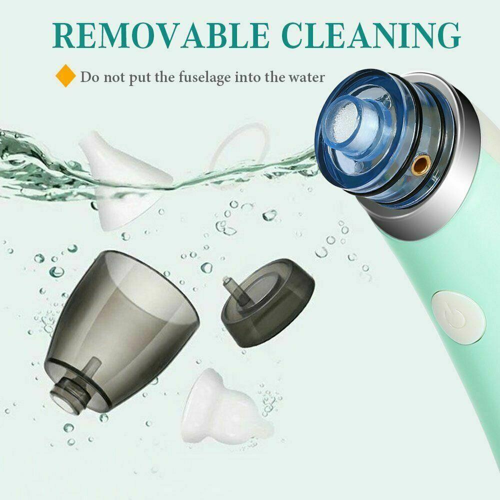 Baby Nasal Aspirator Electric Safe Hygienic Nose Cleaner Snot Sucker For Baby (Green) - Baby Health & Grooming Kits