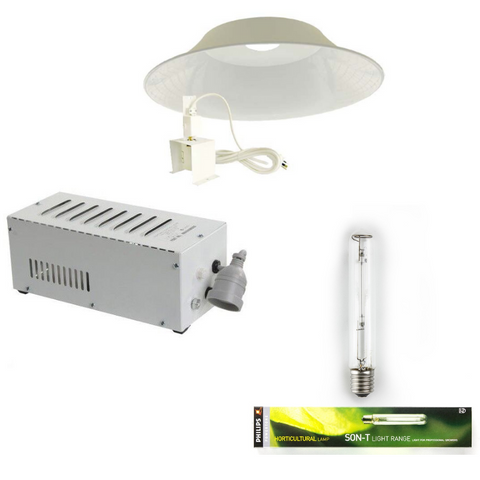 Get Maximum Yield with 600w HPS Grow Light Kit: Son-T Bulb & 730mm Reflector
