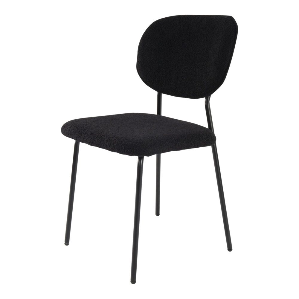White Whisper Teddy Fabric Dining Duo