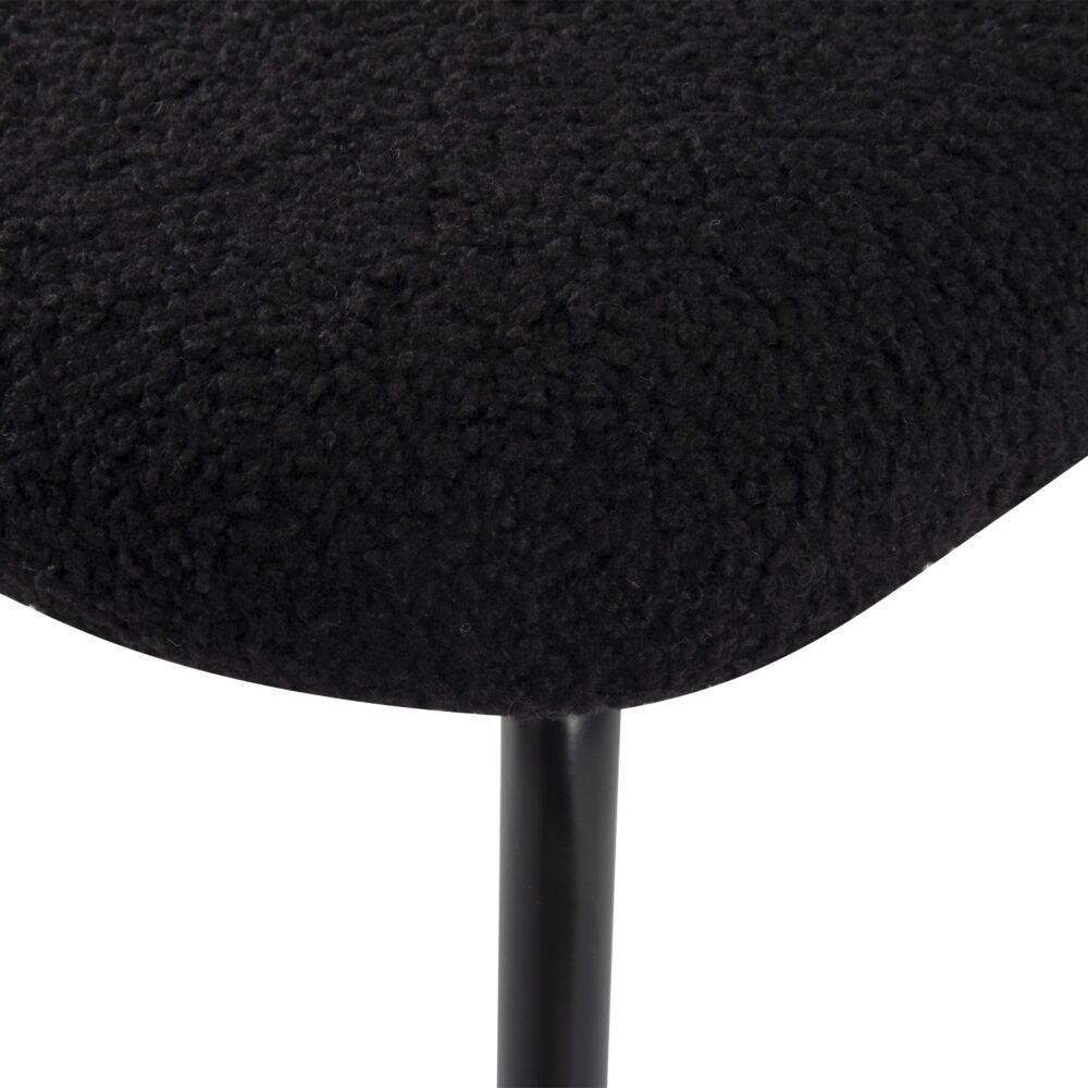 White Whisper Teddy Fabric Dining Duo
