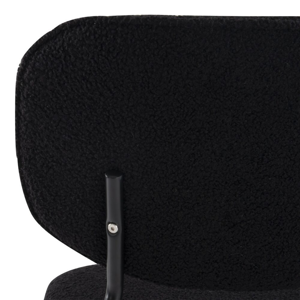 White Whisper Teddy Fabric Dining Duo