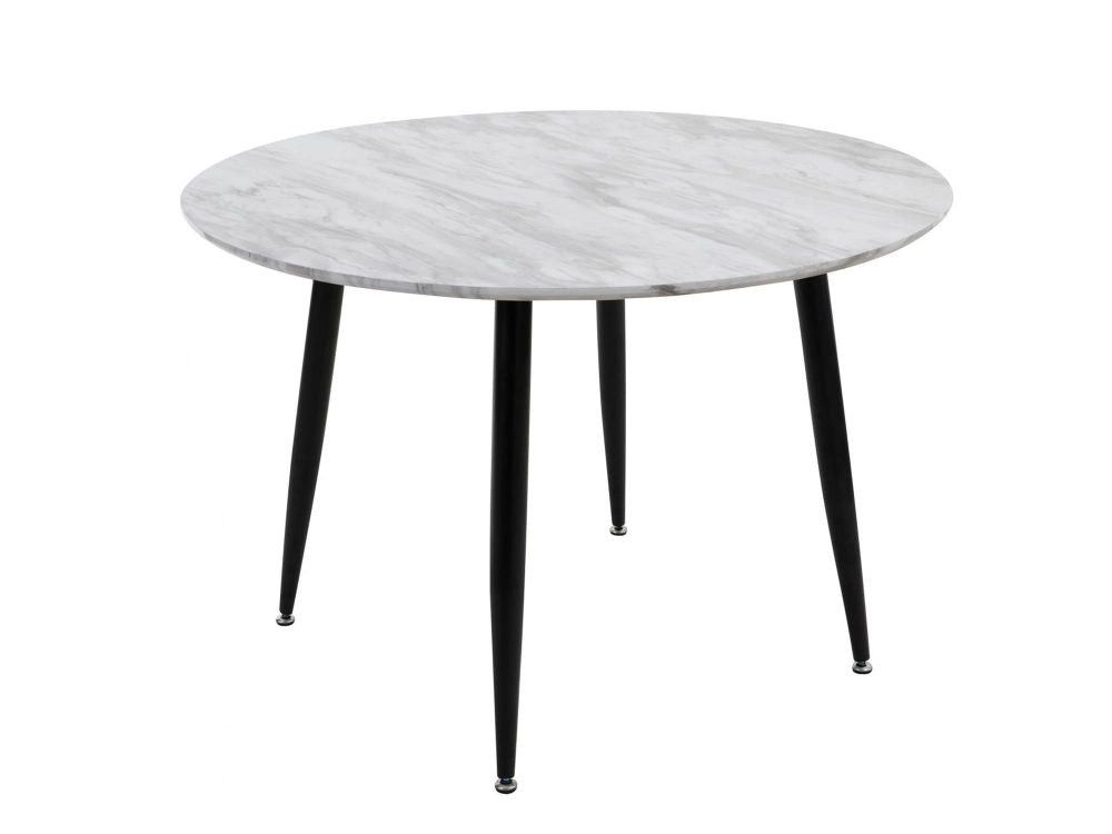 Round Mdf Marbling Dining Table