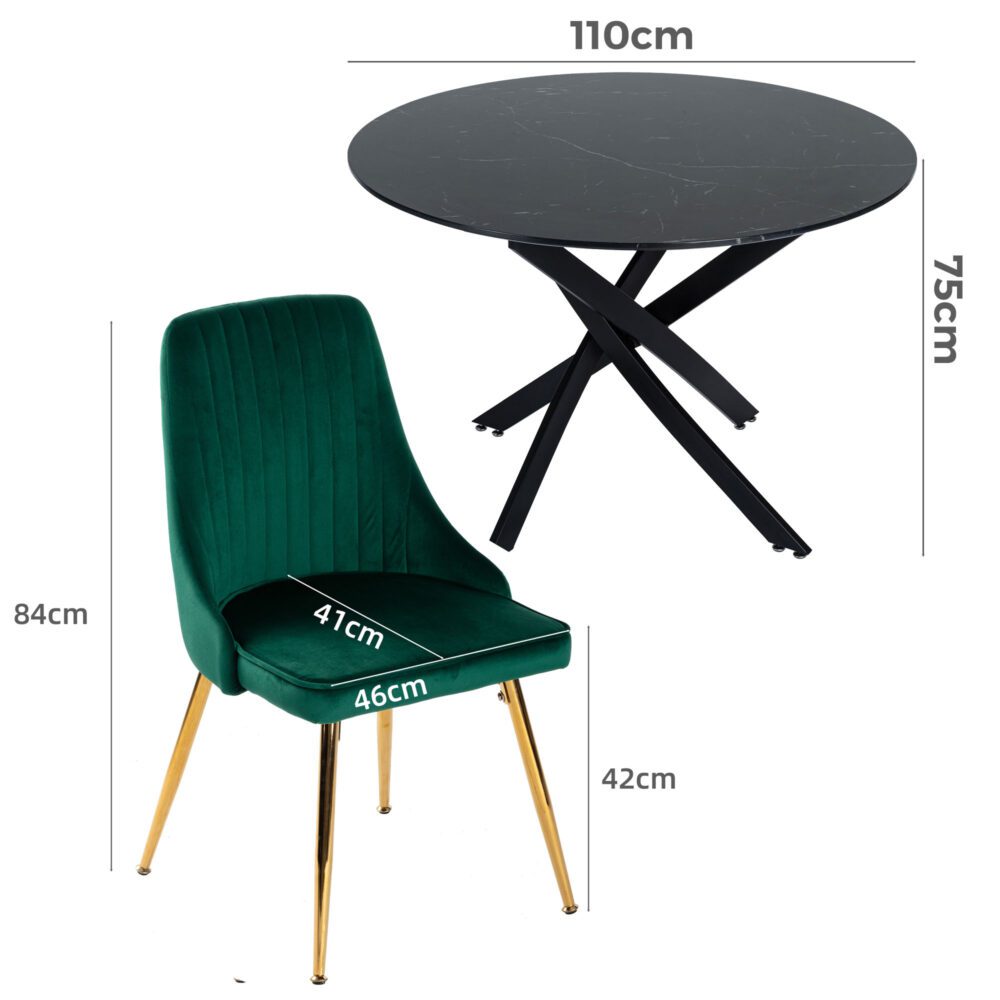 Marble Masterpiece Table and Chair Set