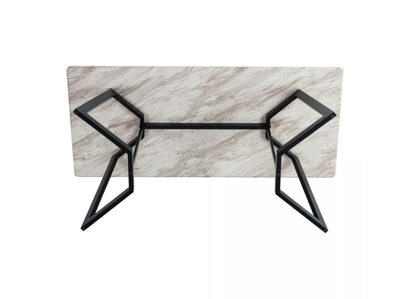 Rectangular Marble-Effect Table - Dining Tables