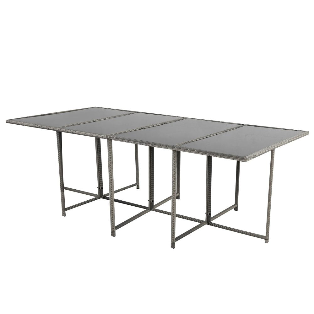 Bali 13Pc Outdoor Dining Set-Grey