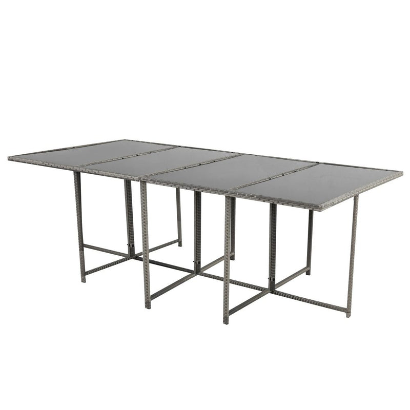 Bali 13Pc Outdoor Dining Set-Grey