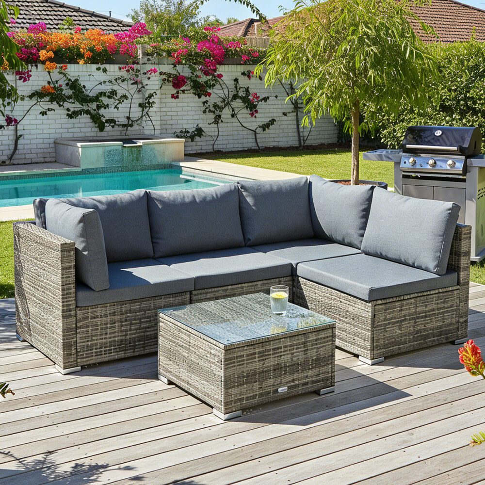 Outdoor Modular Lounge Sofa Bondi-Black