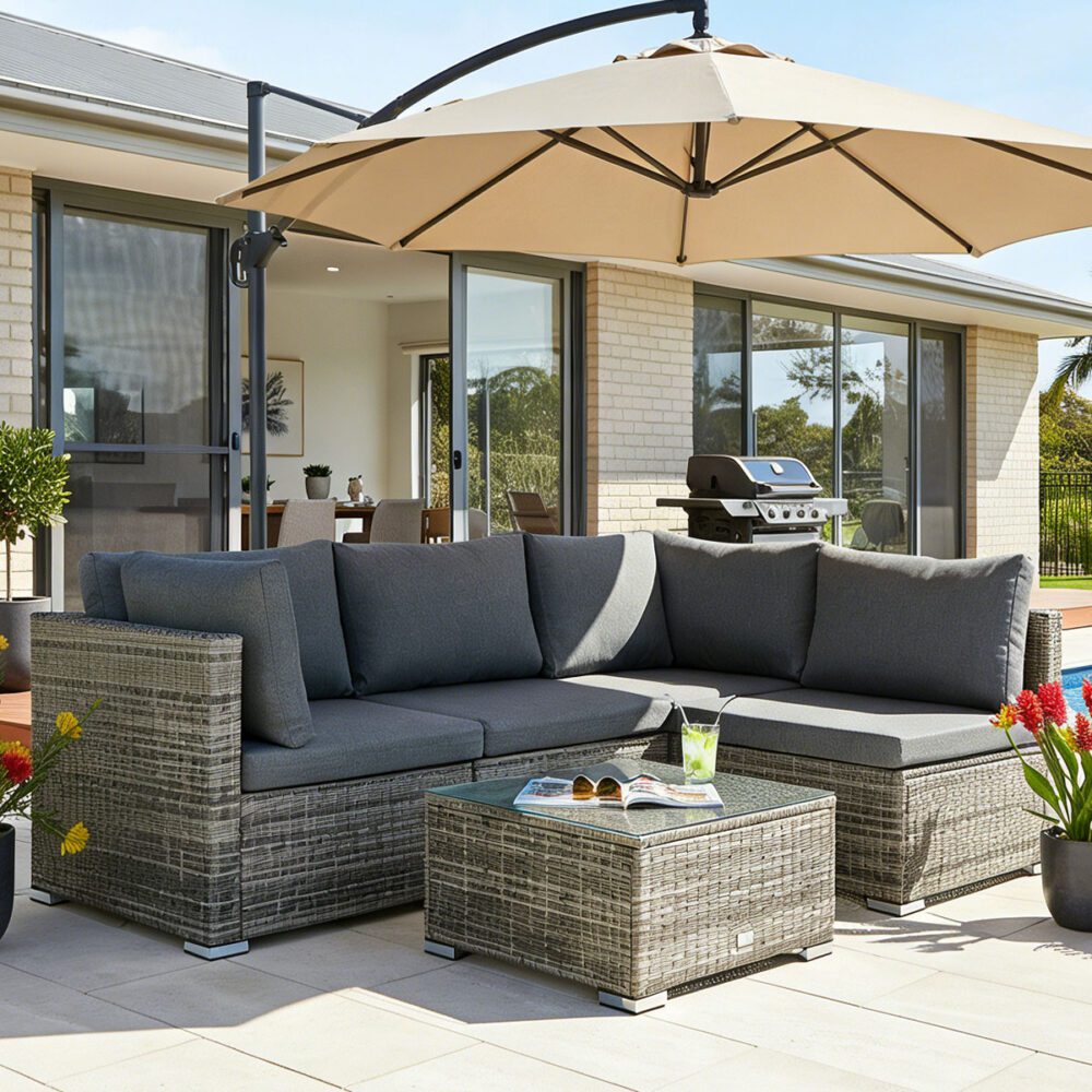 Outdoor Modular Lounge Sofa Bondi-Black