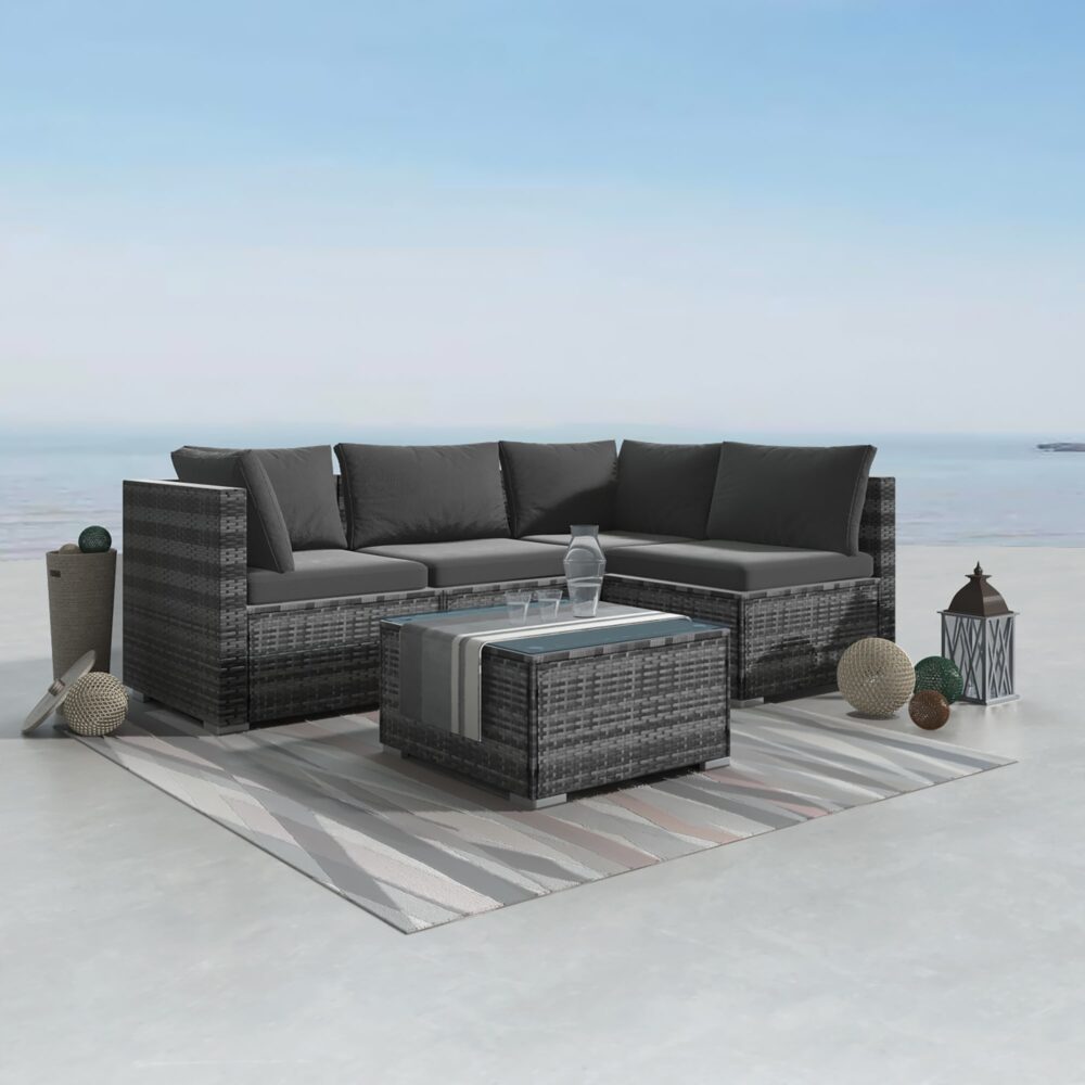 Outdoor Modular Lounge Sofa Bondi-Black