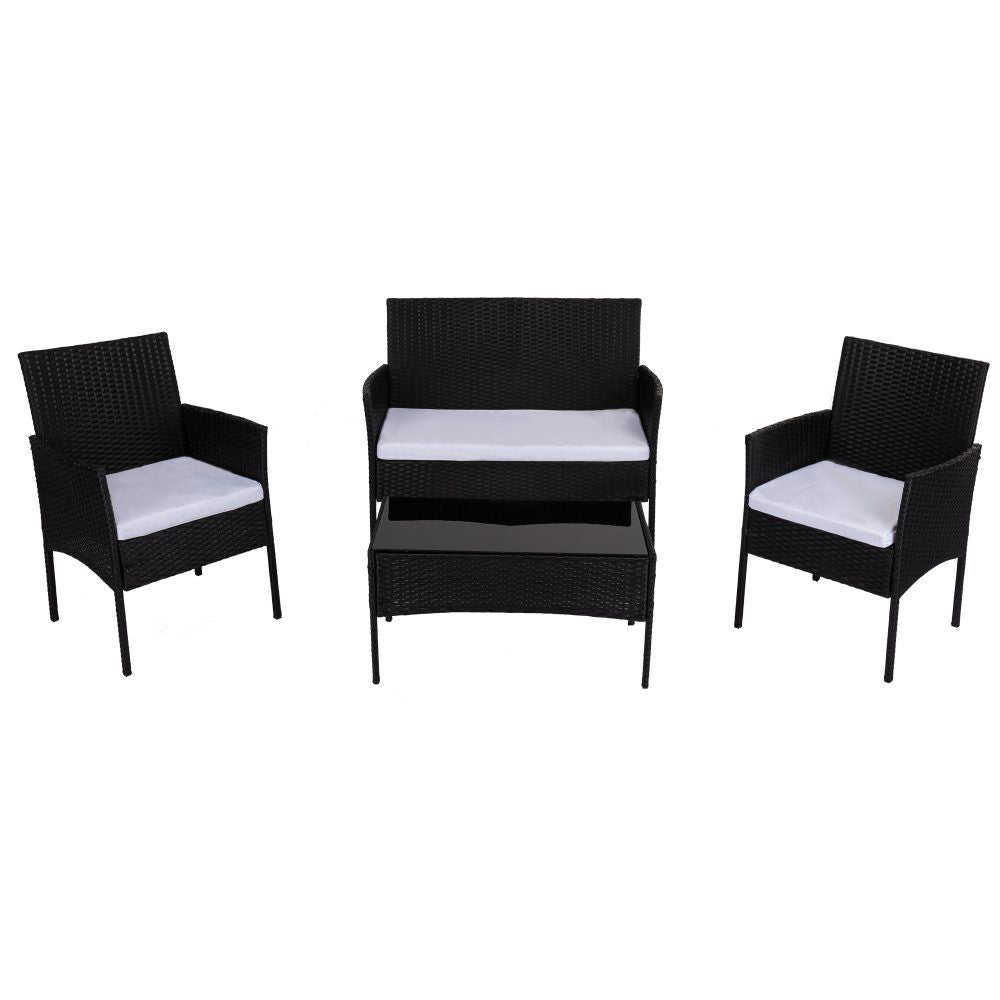 Ville 4-Seater PE Wicker Outdoor Lounge Sofa Set - 2026 table 160 - photo 9