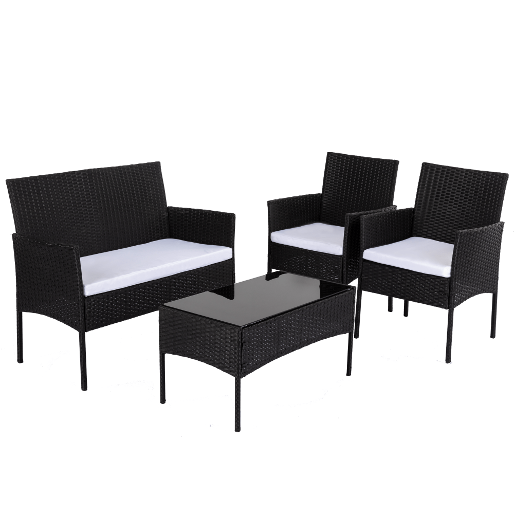 2026 table 160 - Ville 4-Seater PE Wicker Outdoor Lounge Sofa Set - photo 10